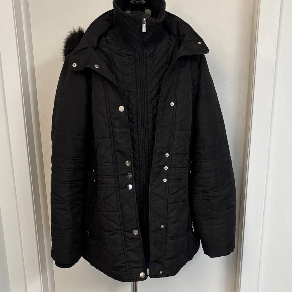 Women's Black Quilted Jacket